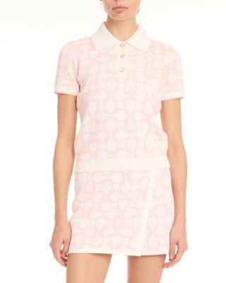 Optic Drop Polo Shirt by CASABLANCA