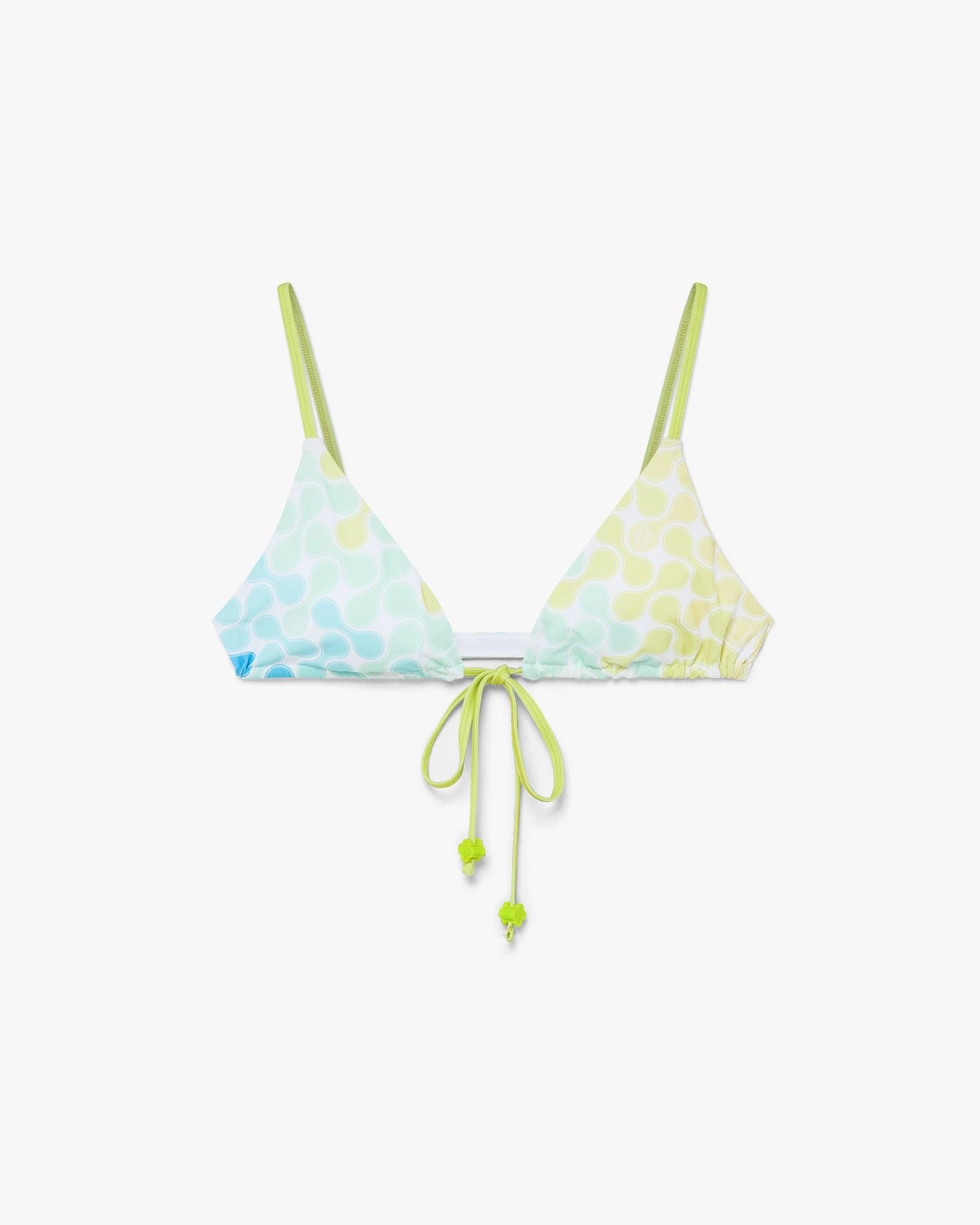 Optic Drop String Beaded Bikini Top by CASABLANCA