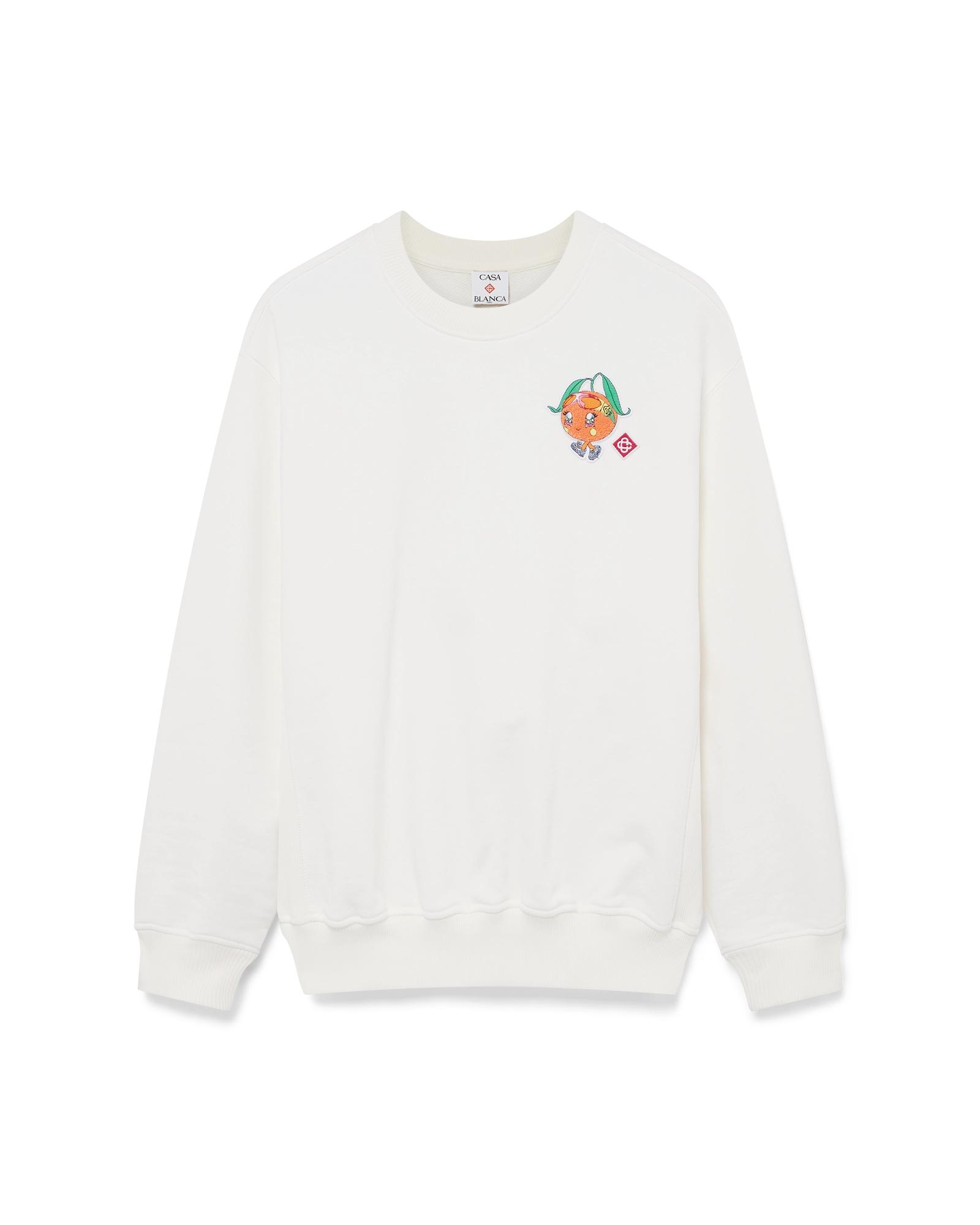 Orange Mascot Sweatshirt by CASABLANCA