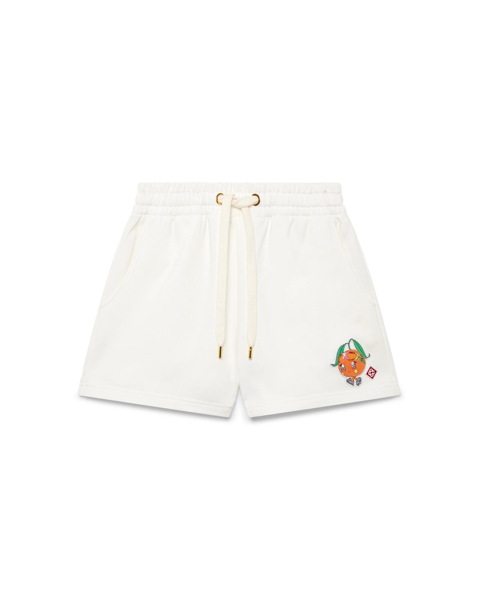 Orange Mascot Sweatshorts by CASABLANCA