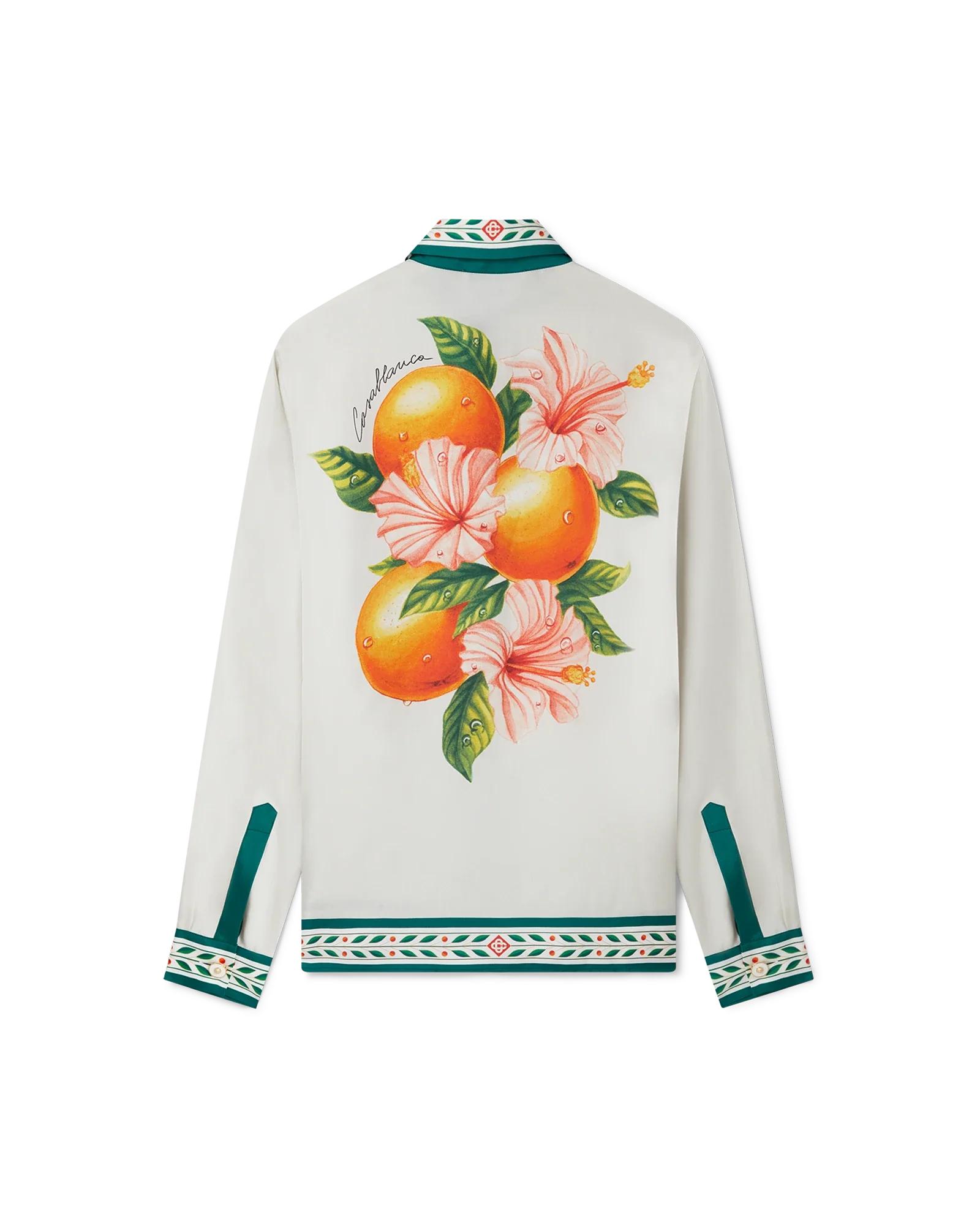 Oranges En Fleur Silk Shirt by CASABLANCA