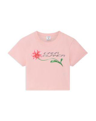 Orchid Logo Cropped Baby Tee by CASABLANCA