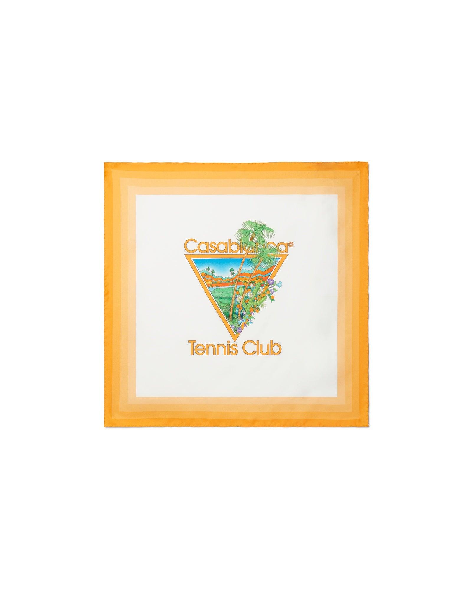 Palm Springs Icon Orange Medium Silk Scarf by CASABLANCA