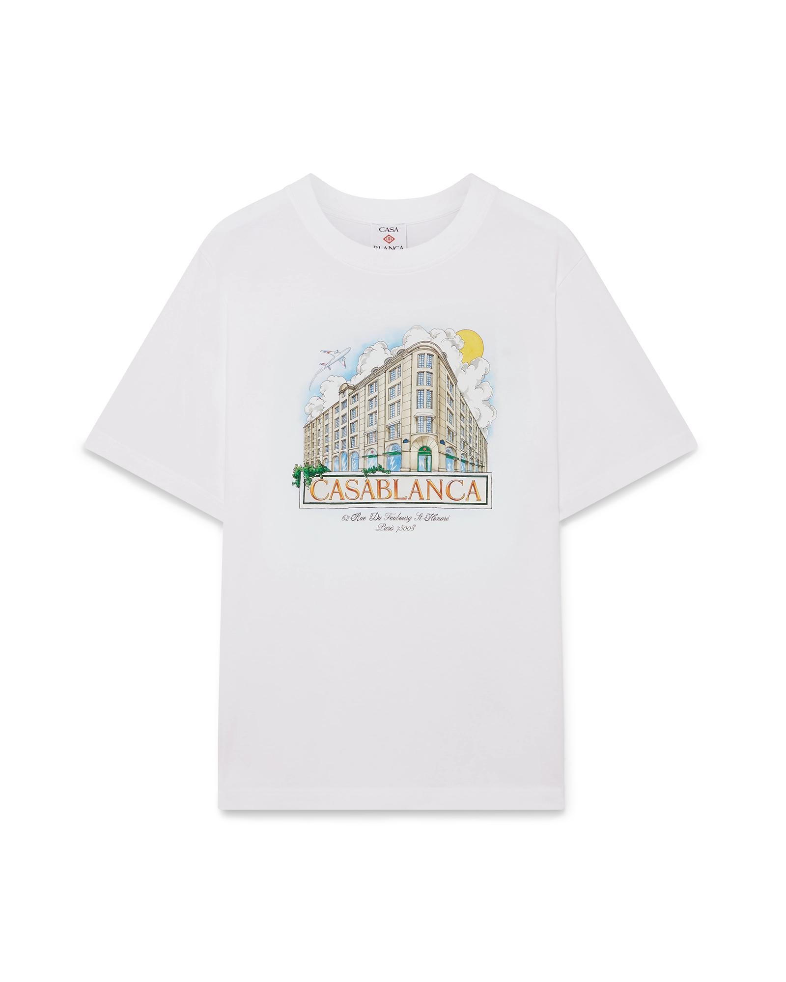 Paris Store Printed Short Sleeve T-Shirt by CASABLANCA