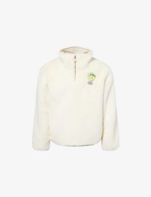 Patch Relaxed-Fit Faux-Fur Jacket by CASABLANCA