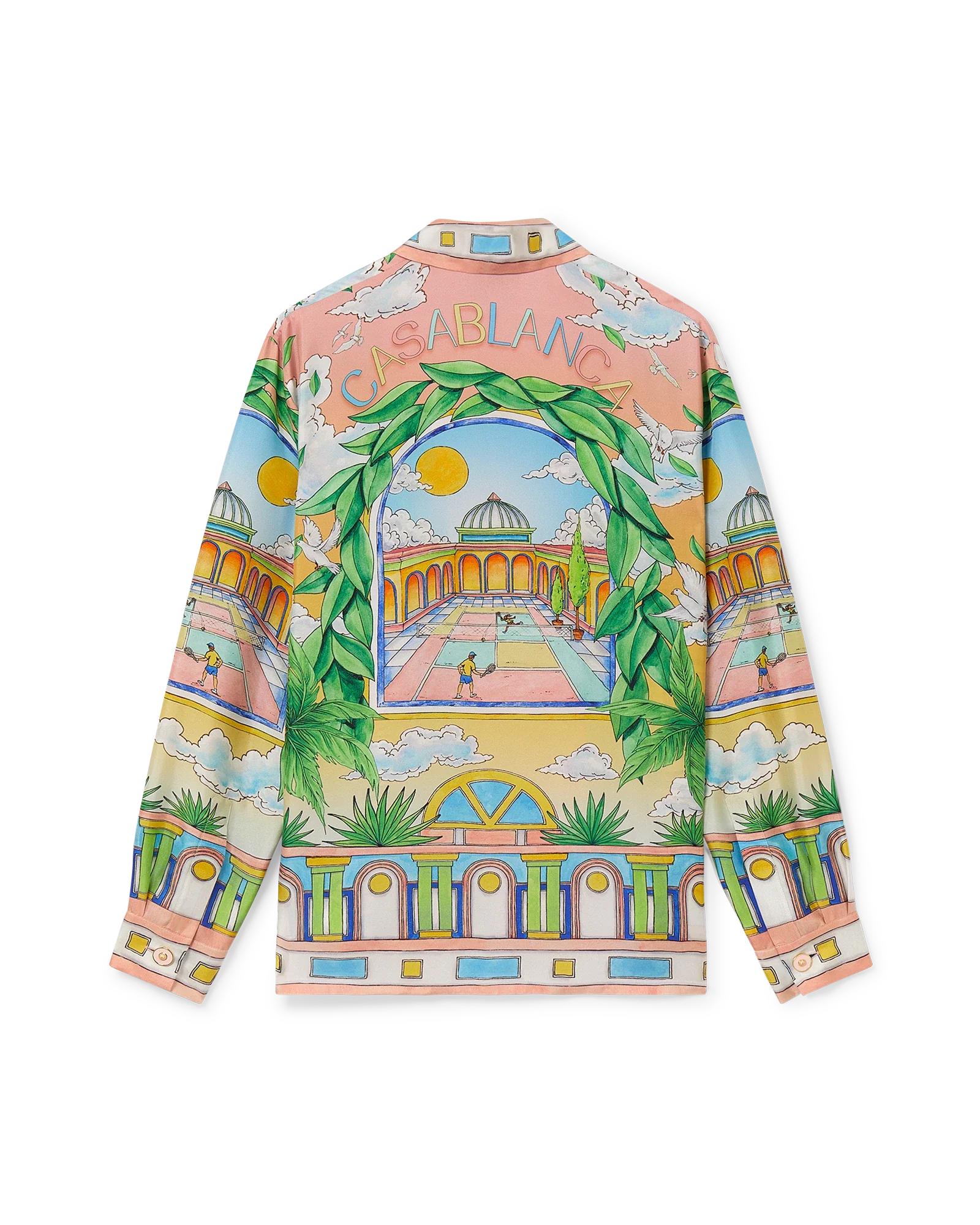 Paysage Ideal Short Sleeve Silk Shirt by CASABLANCA