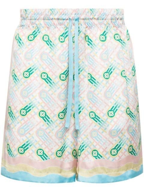 Ping Pong silk shorts by CASABLANCA