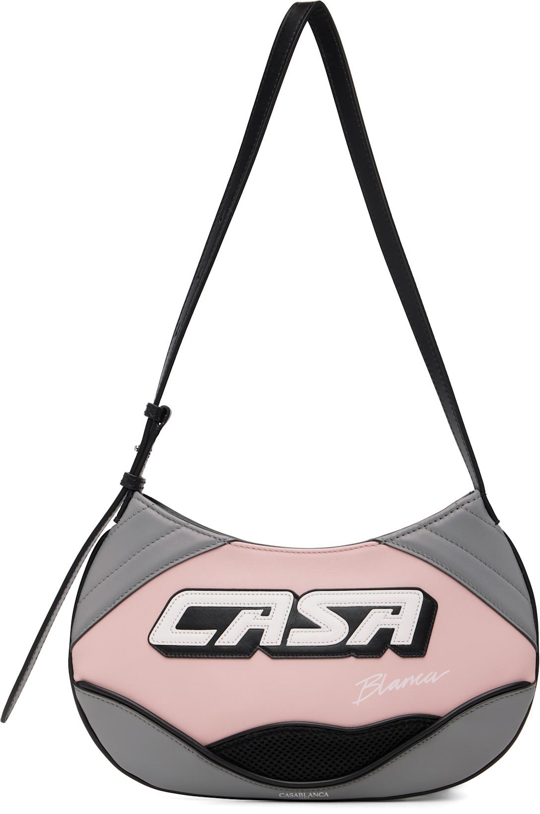 Pink Slim Biker Bag by CASABLANCA