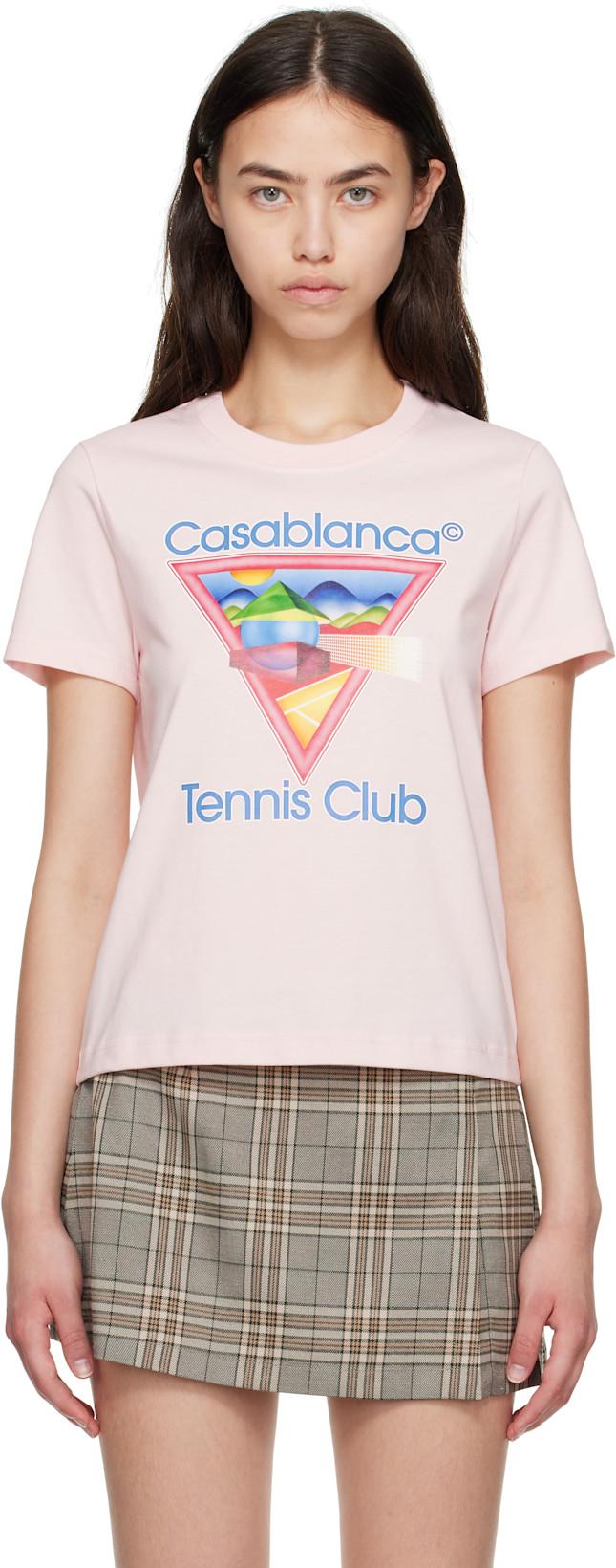 Pink Tennis Club T-shirt by CASABLANCA