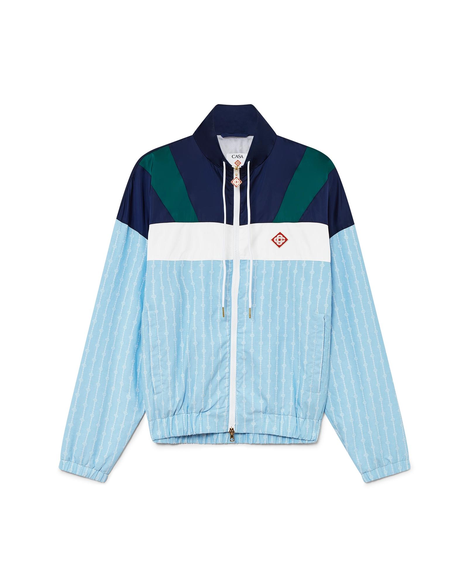 Pinstripe Nylon Track Jacket by CASABLANCA
