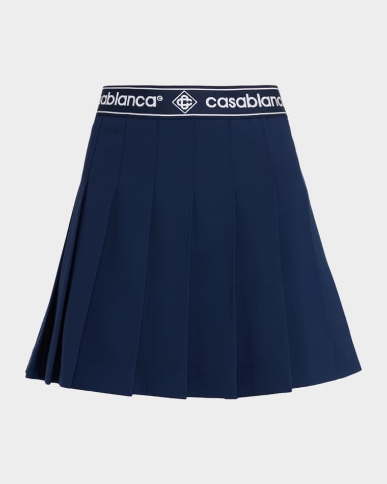 Pleated Mini Skirt by CASABLANCA