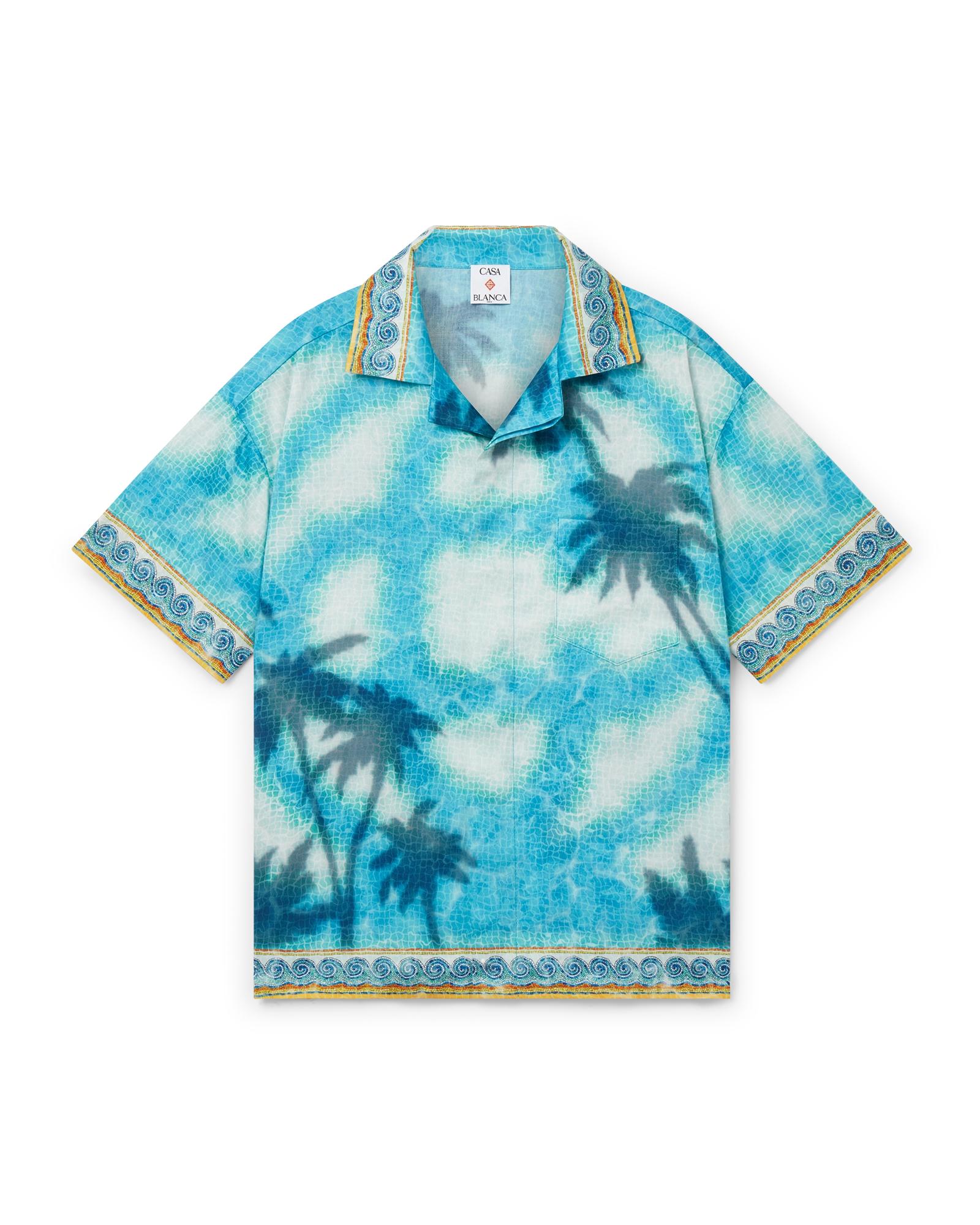 Poolside Emblem Short Sleeve Shirt by CASABLANCA