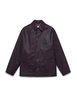 Purple Ostrich Embossed Leather Workwear Jacket by CASABLANCA Purple Ostrich Embossed Leather Workwear Jacket by CASABLANCA