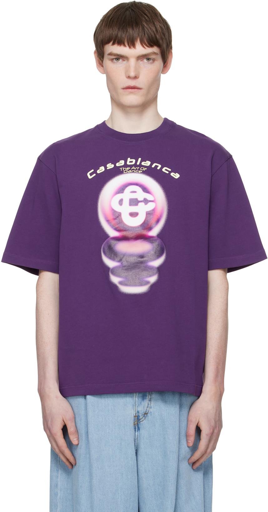 Purple 'The Art Of Dance' Oversized T-shirt by CASABLANCA