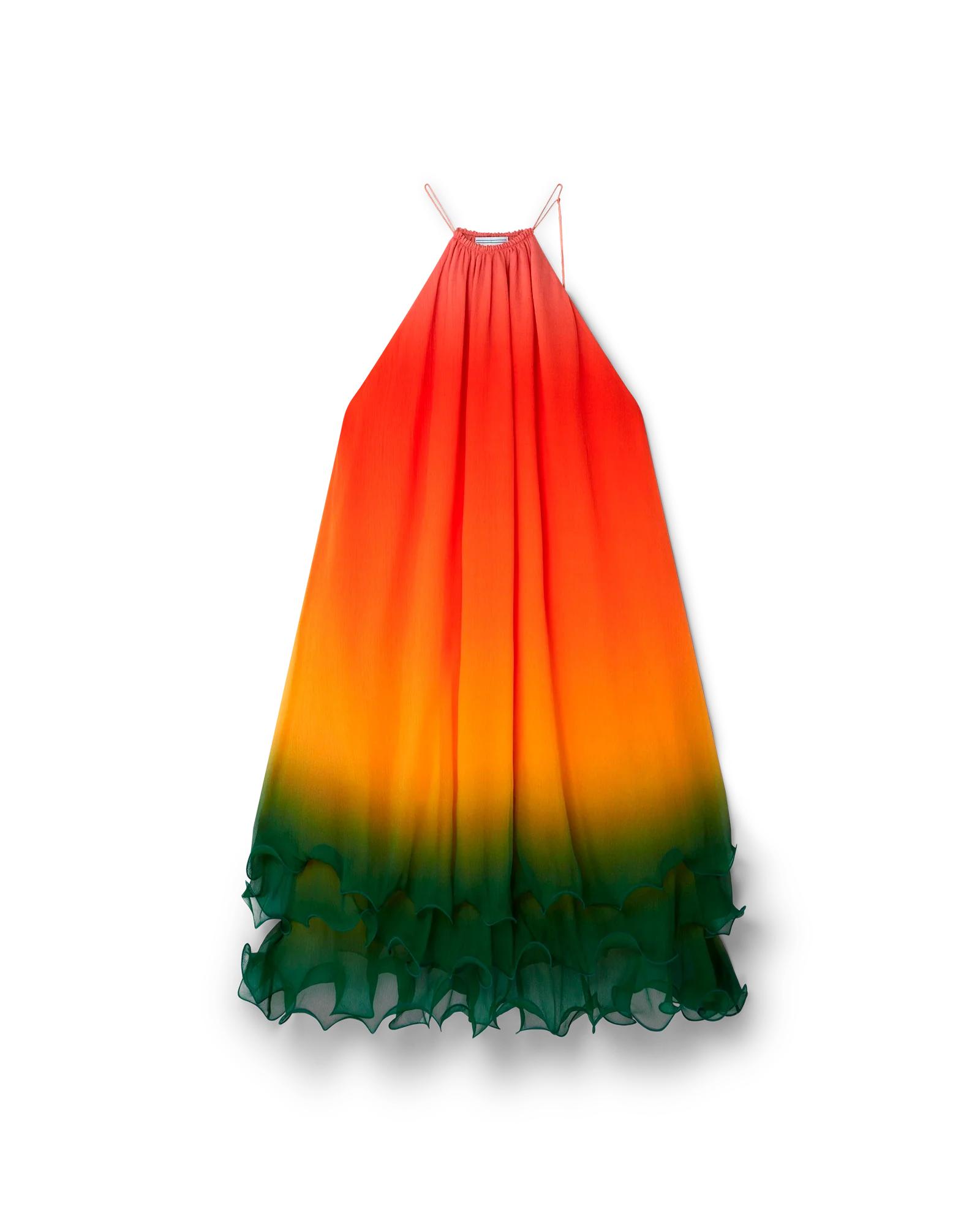 Rainbow Gradient Cocktail Dress by CASABLANCA