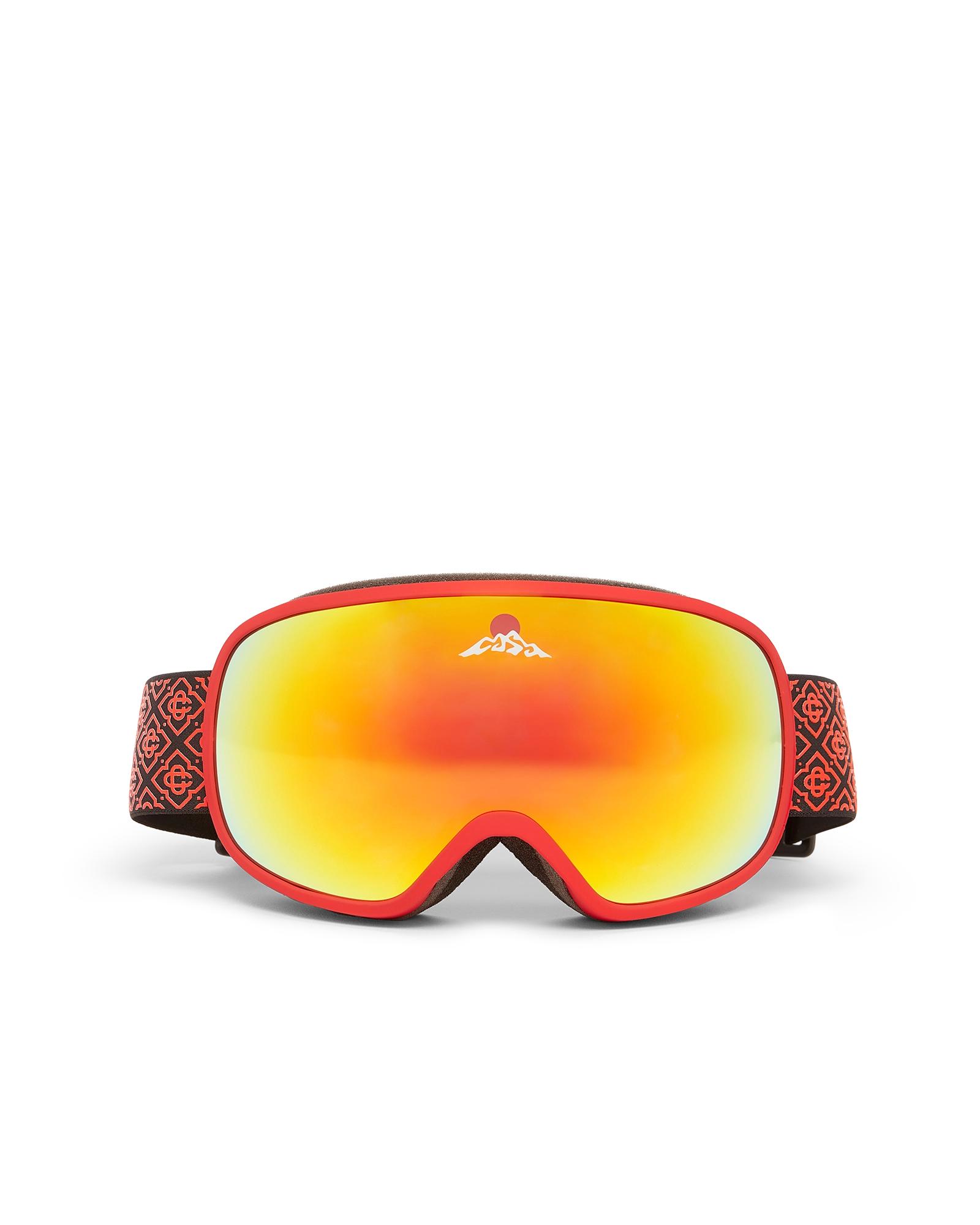 Red &amp; Orange Gradient Ski Goggles by CASABLANCA