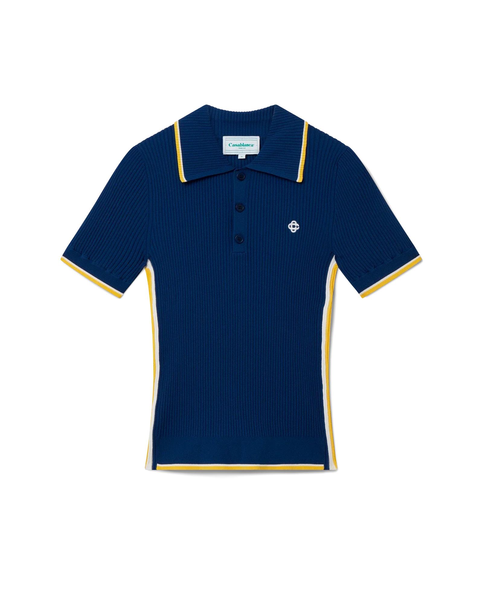 Rib Polo Shirt by CASABLANCA