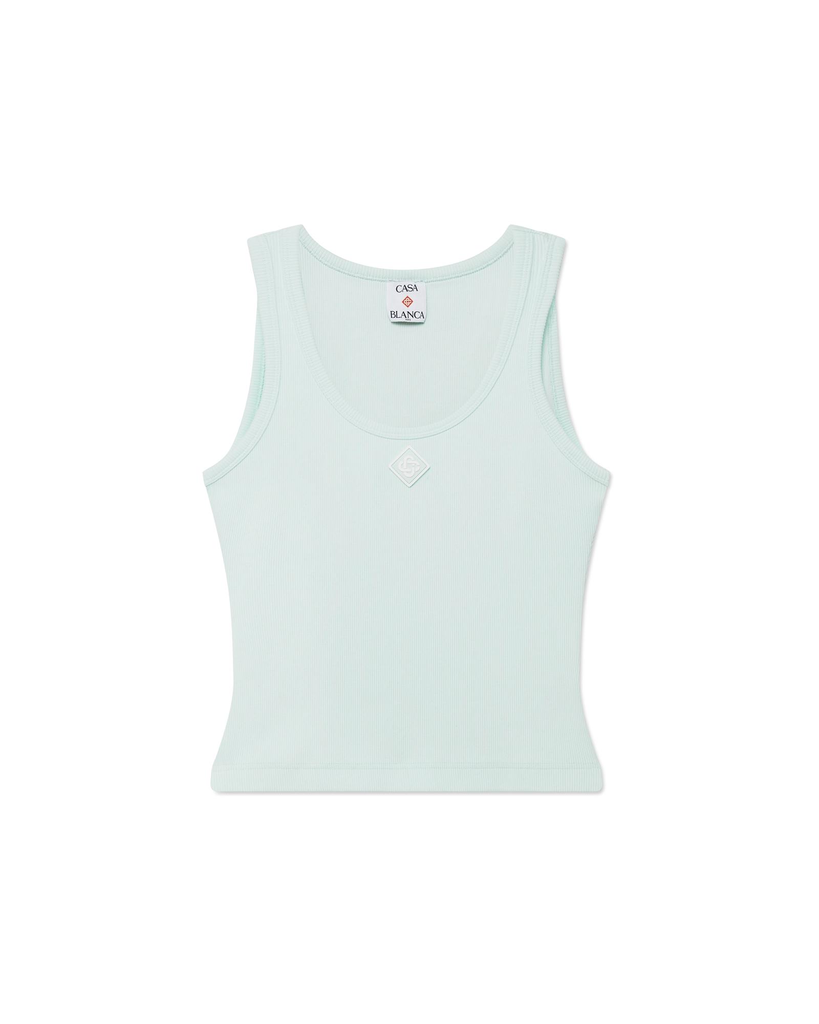 Ribbed Jersey Tank Top by CASABLANCA