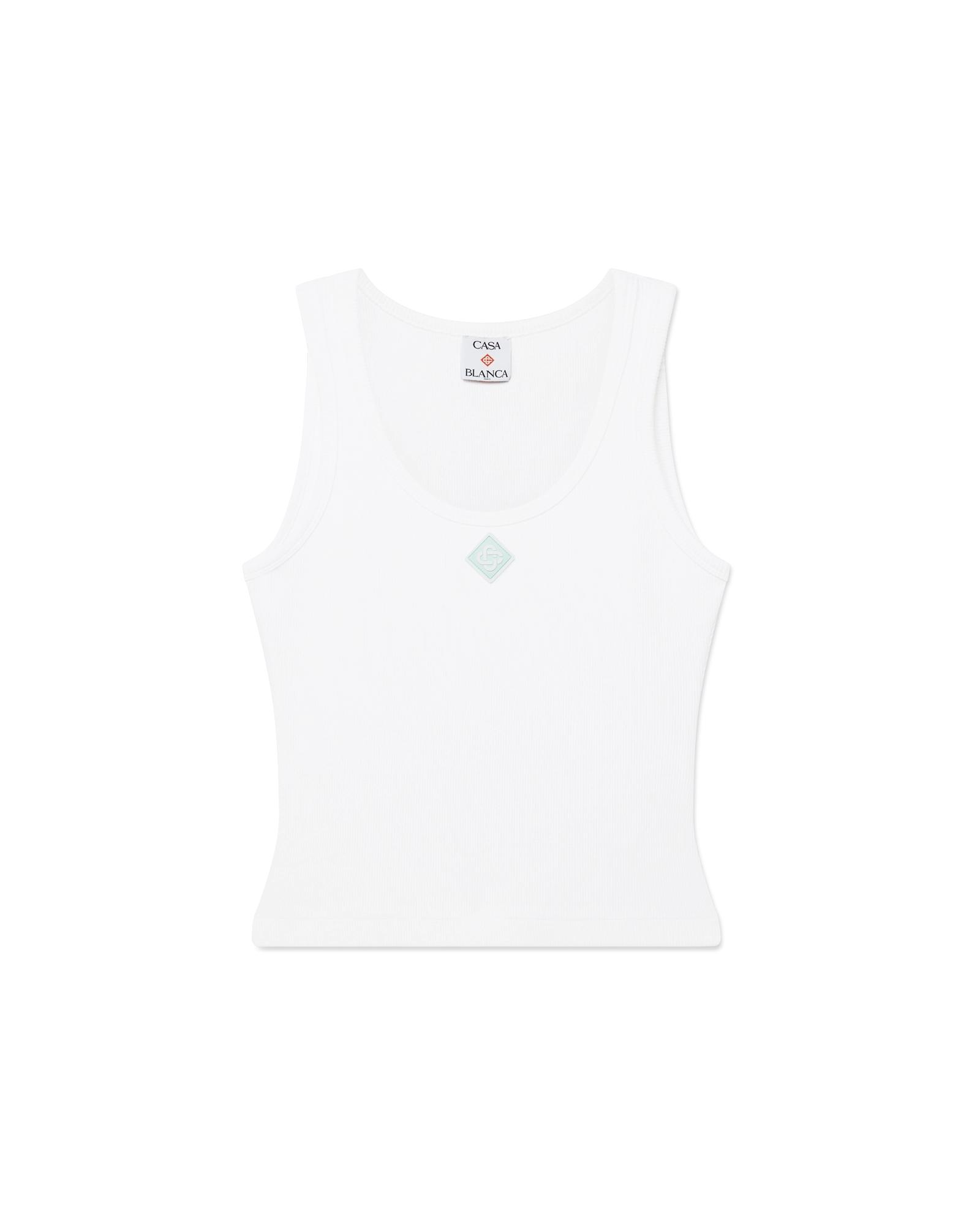 Ribbed Jersey Tank Top by CASABLANCA