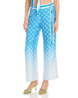 Silk Gradient Diamond Print Pants by CASABLANCA