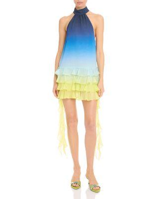 Silk Ruffle Dress by CASABLANCA