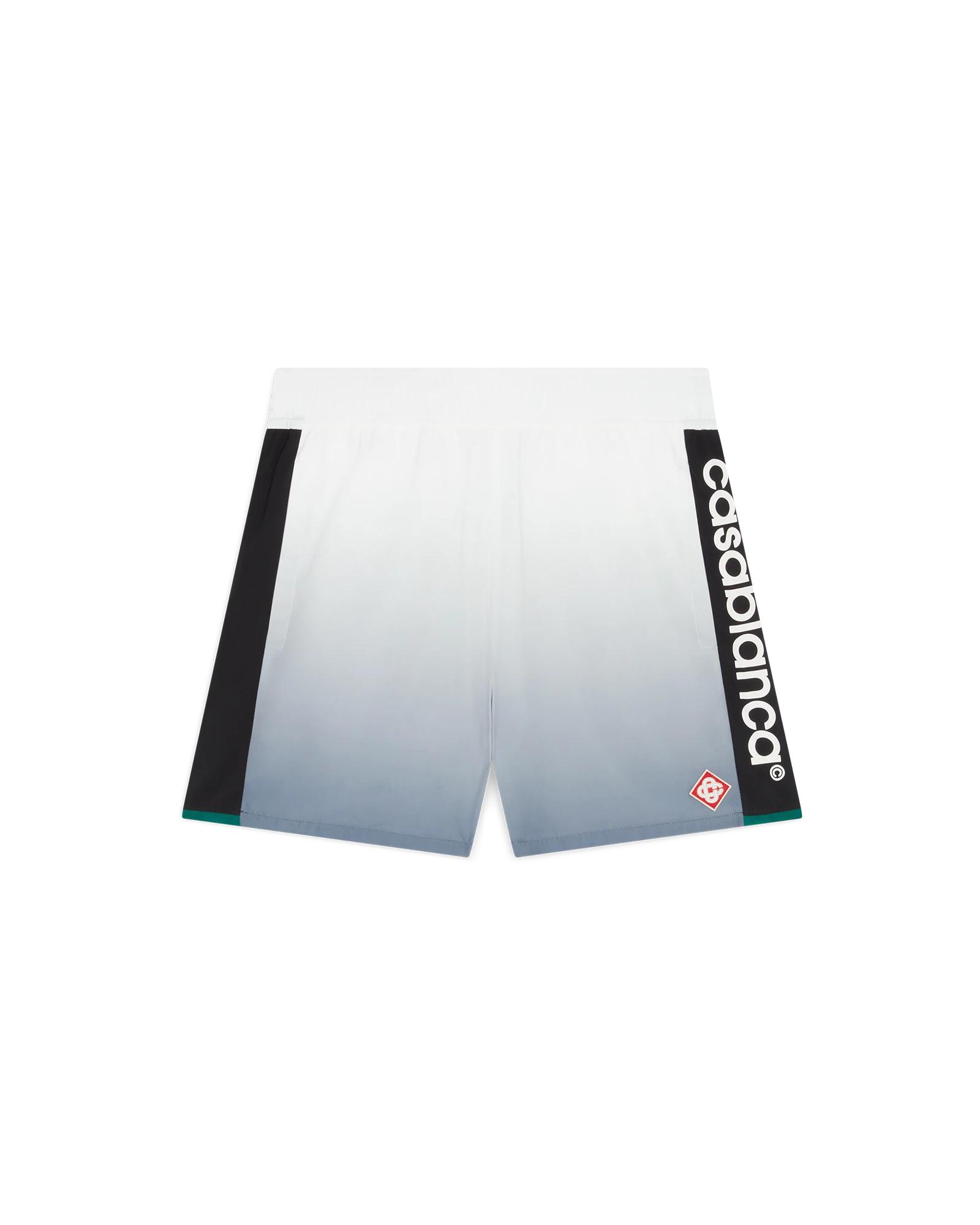 Silver Gradient Shellsuit Shorts by CASABLANCA