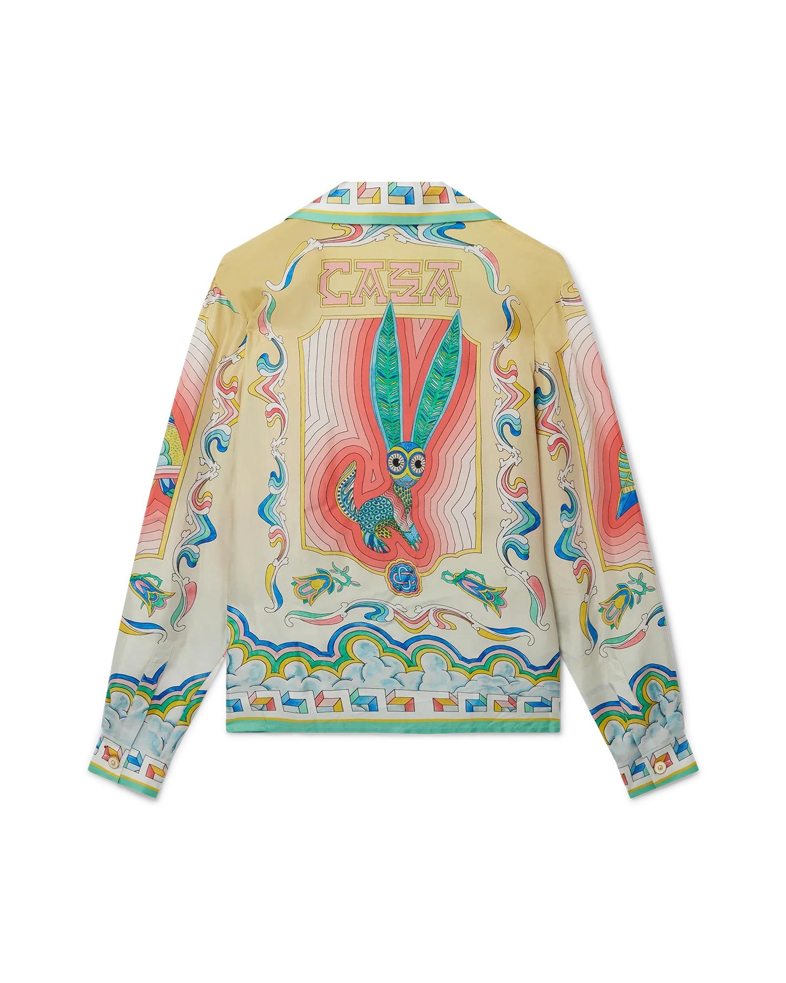 Souvenir Long Sleeve Silk Shirt by CASABLANCA