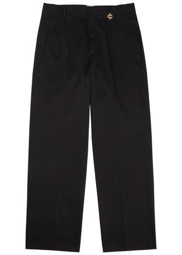 Straight-leg stretch-cotton trousers by CASABLANCA