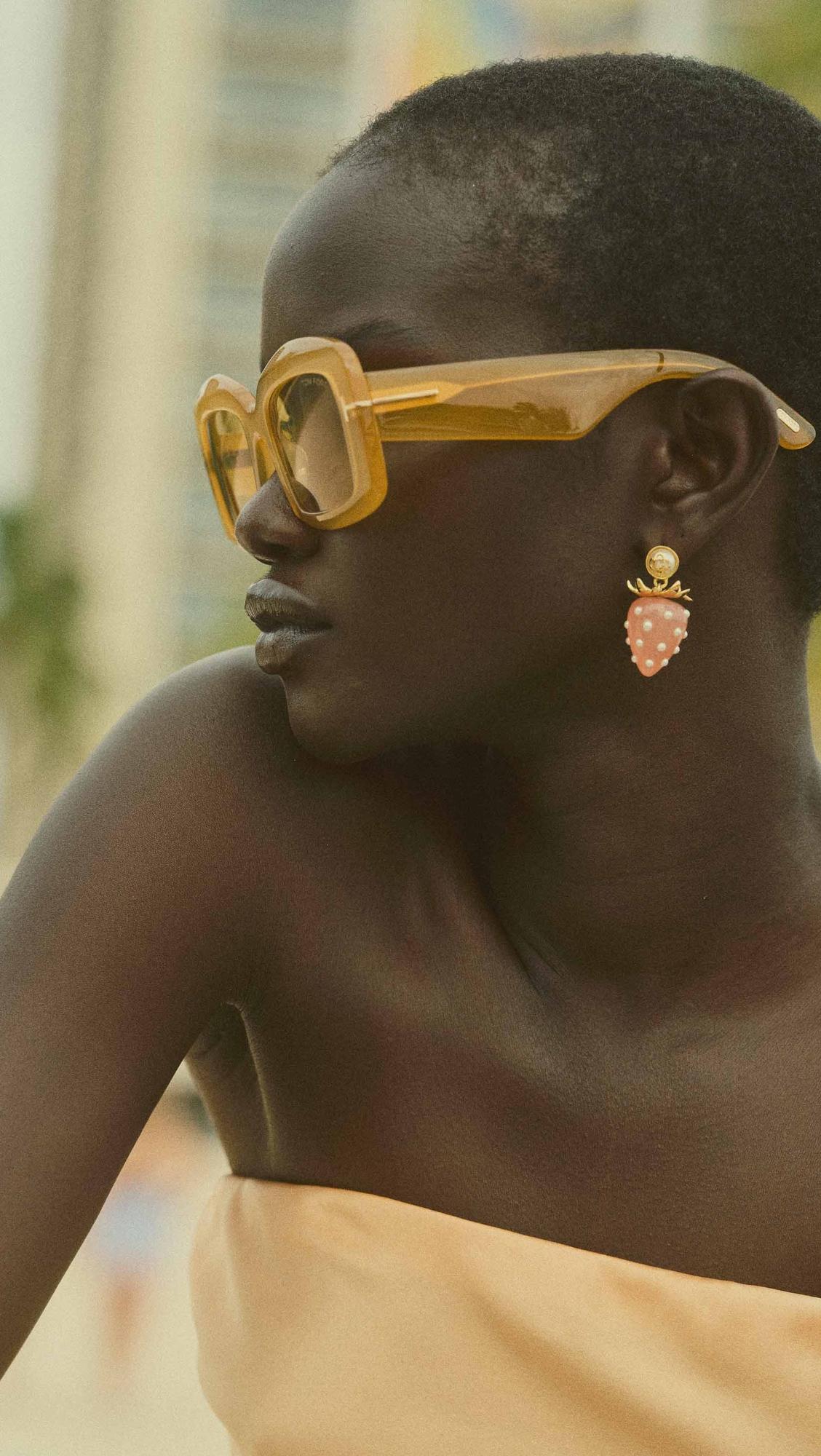Strawberry Earrings by CASABLANCA