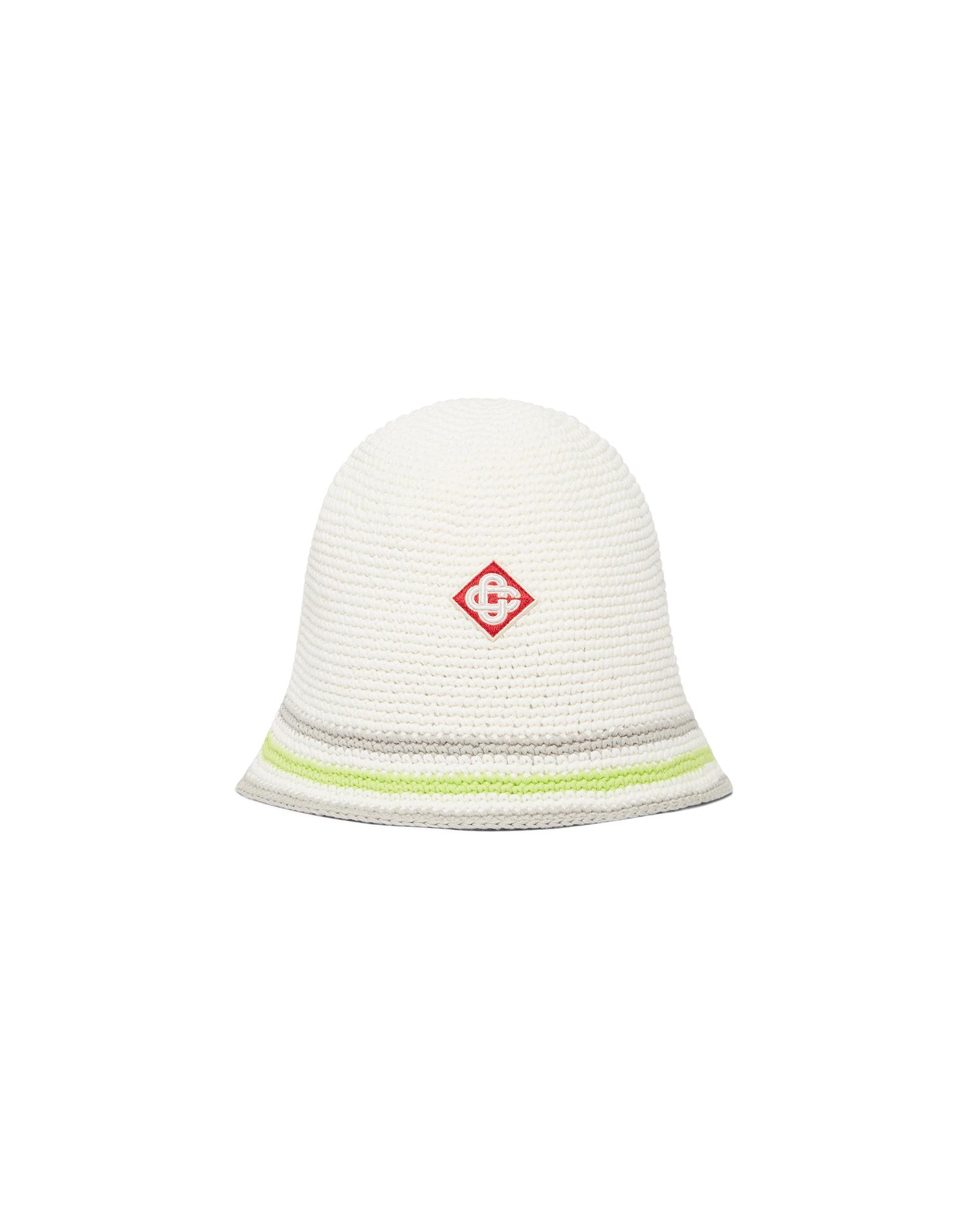 Stripe Crochet Hat by CASABLANCA