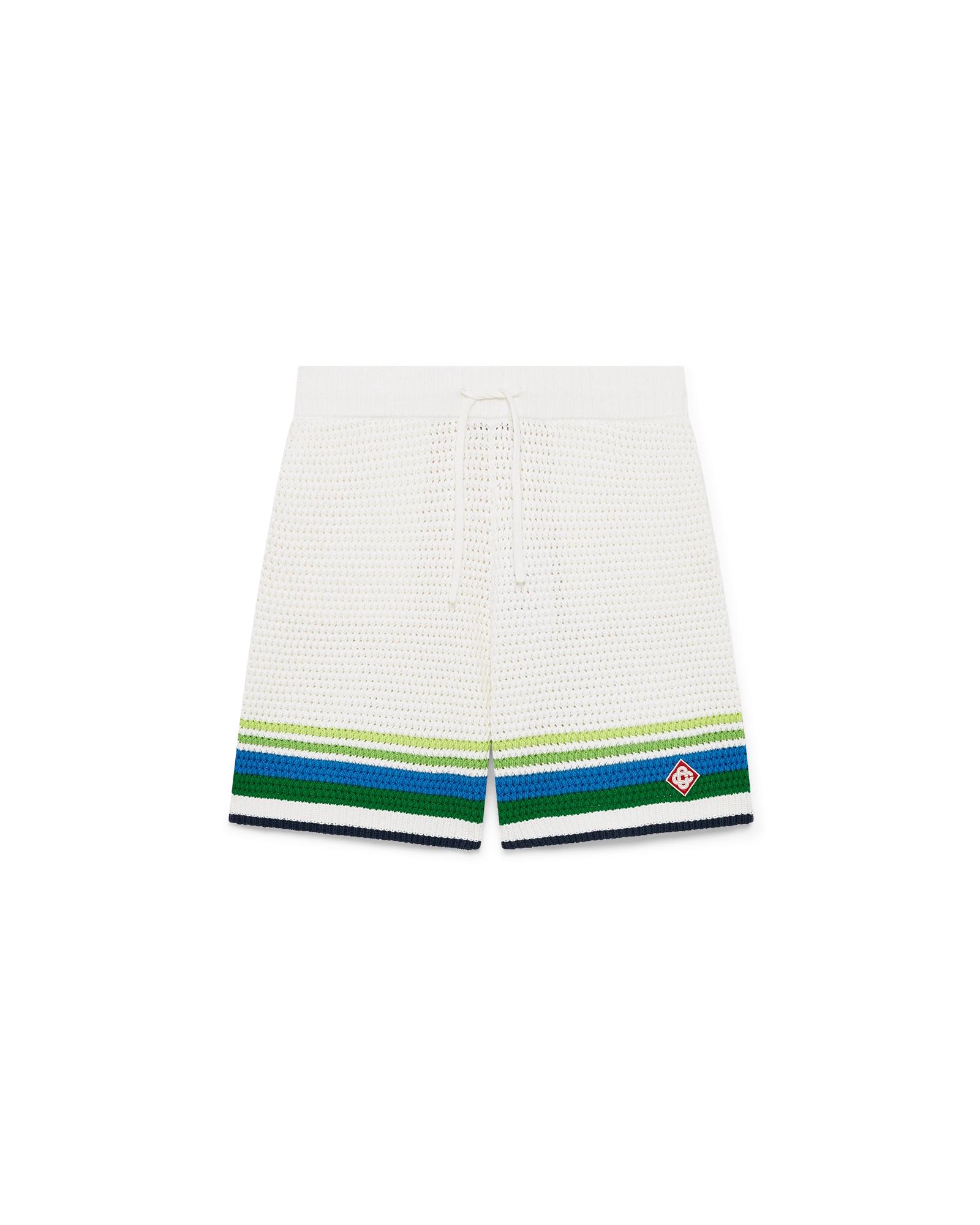 Stripe Knitted Shorts by CASABLANCA