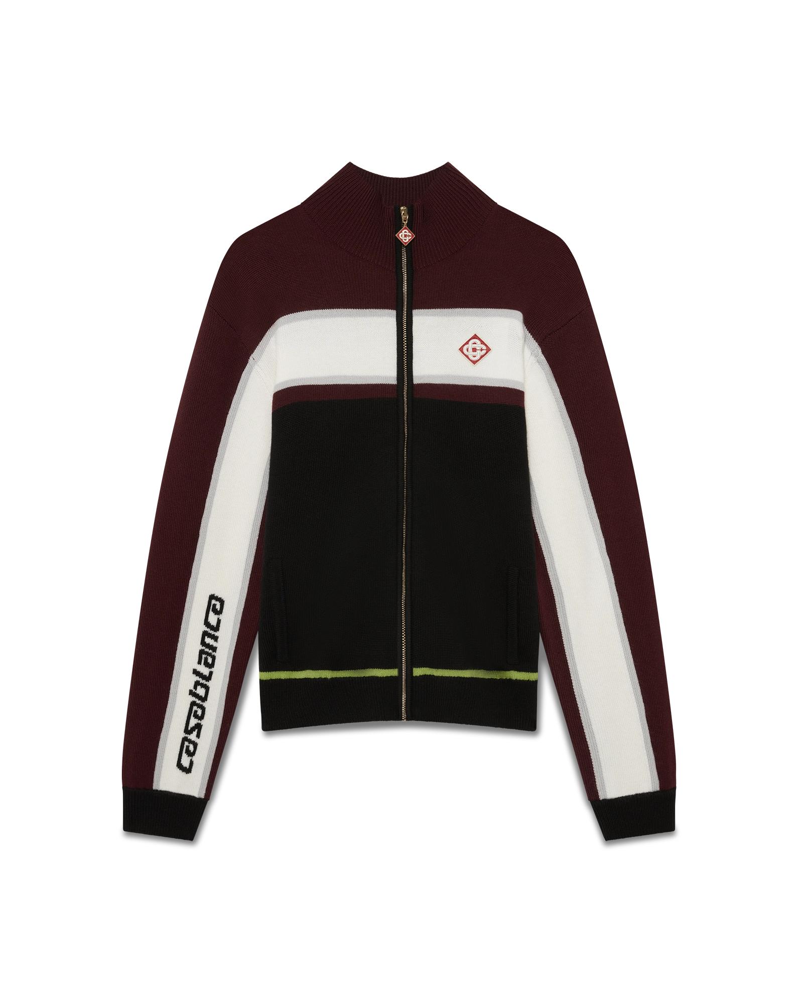 Stripe Merino Knit Track Jacket by CASABLANCA