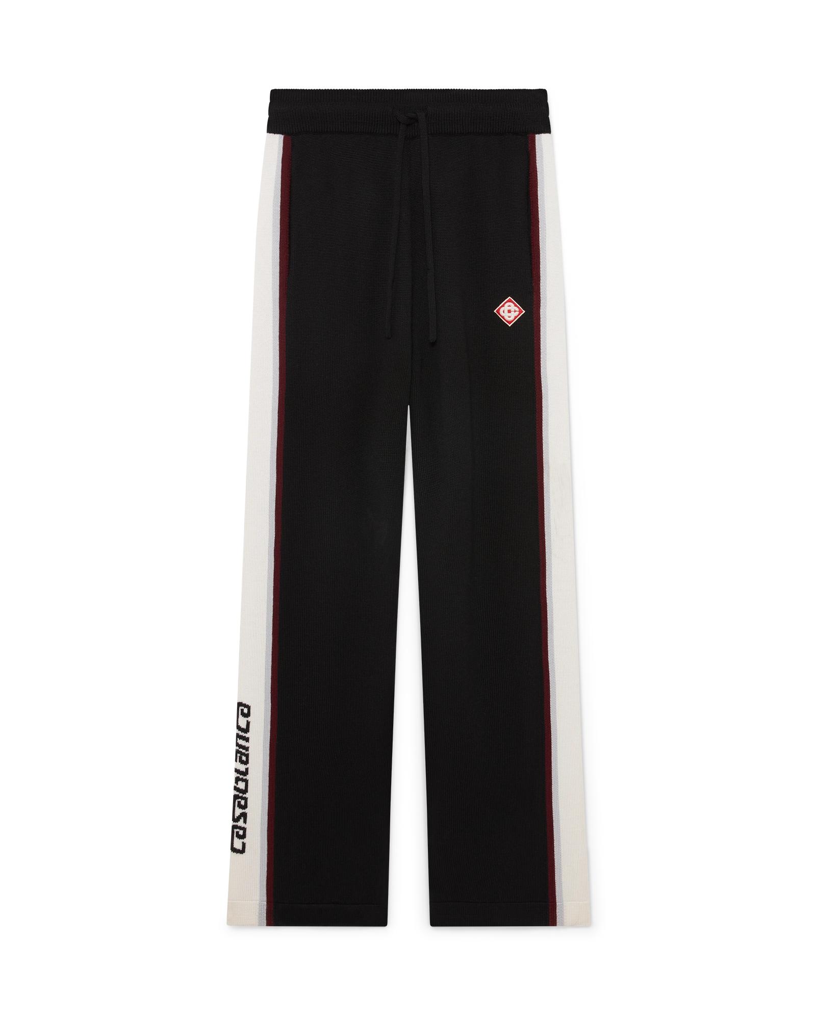 Stripe Merino Knit Trousers by CASABLANCA