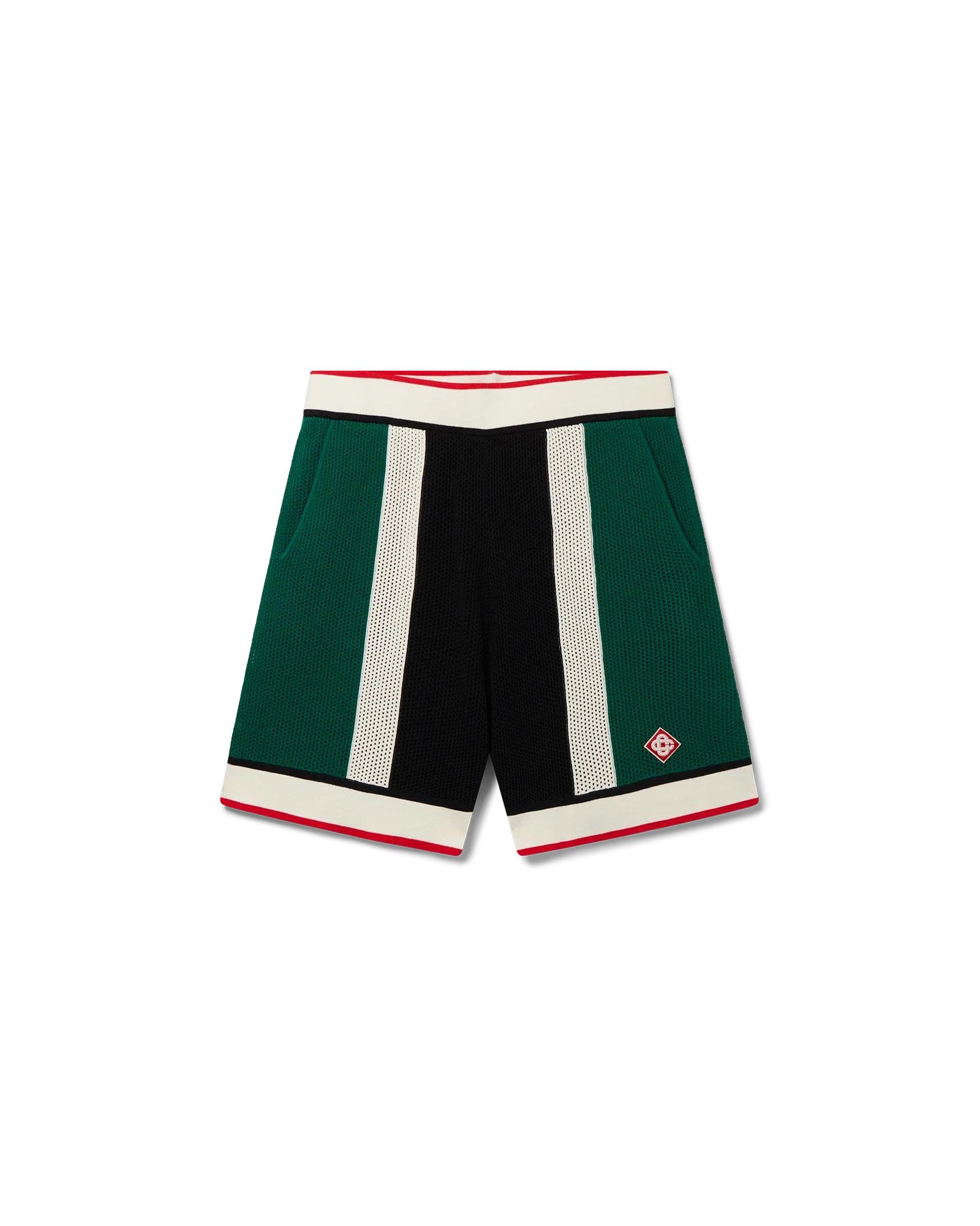 Striped Mesh Shorts by CASABLANCA