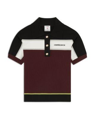Striped Polo Shirt by CASABLANCA