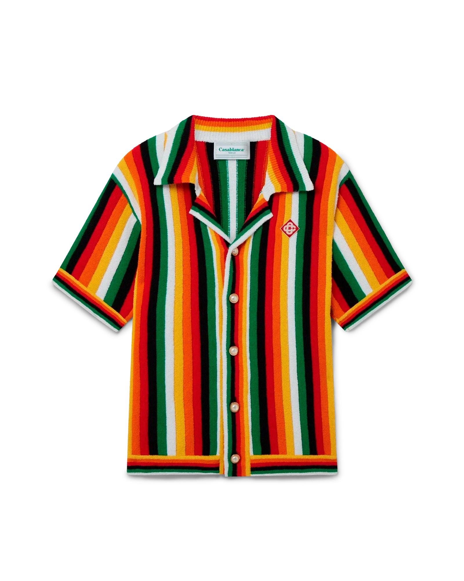 Striped Towelling Shirt by CASABLANCA