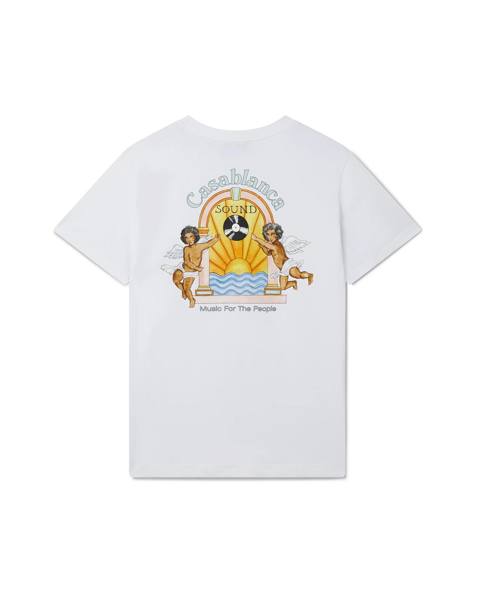 Studio De Musique Short Sleeve T-Shirt by CASABLANCA