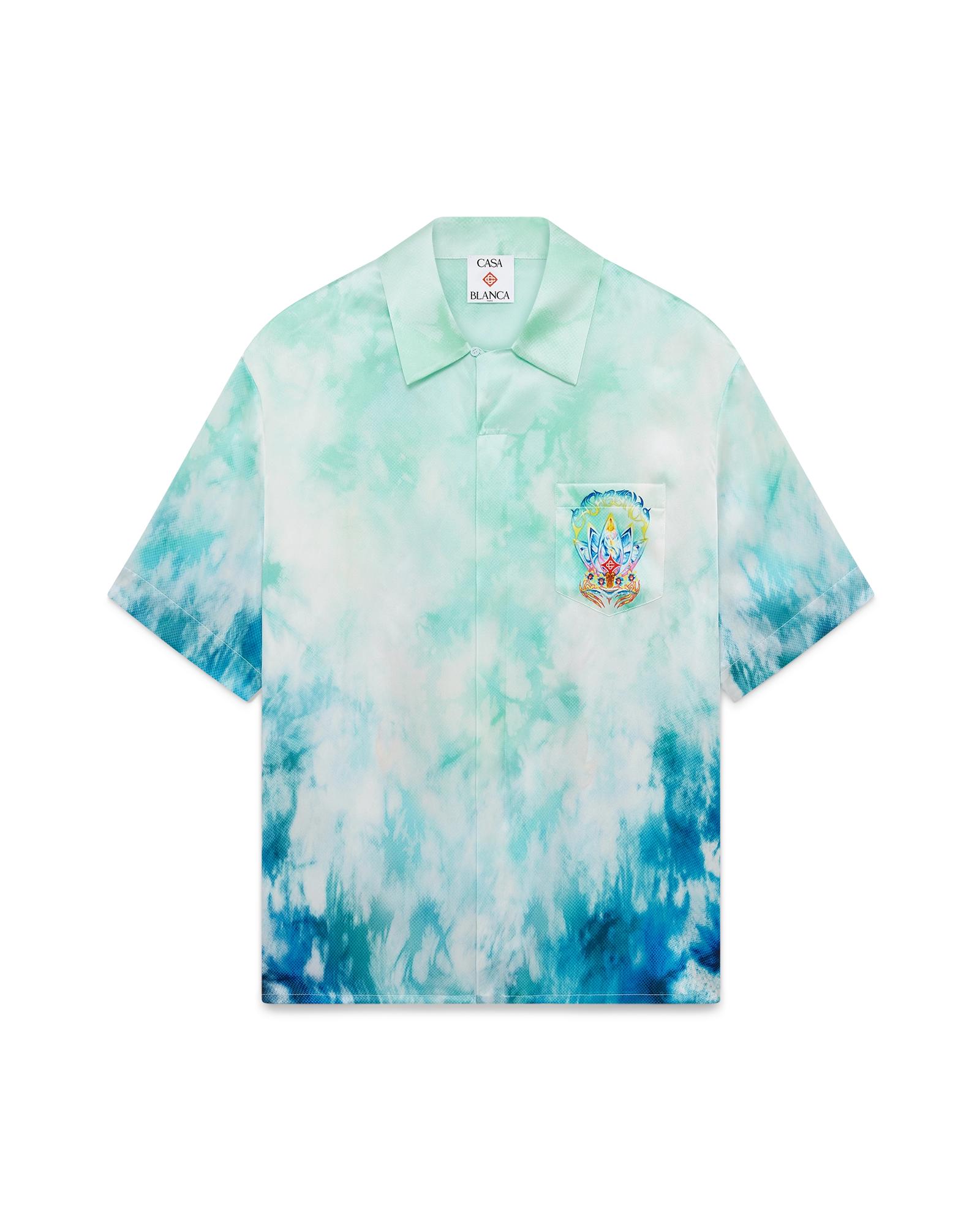Surf Lotus Short Sleeve Silk Shirt by CASABLANCA