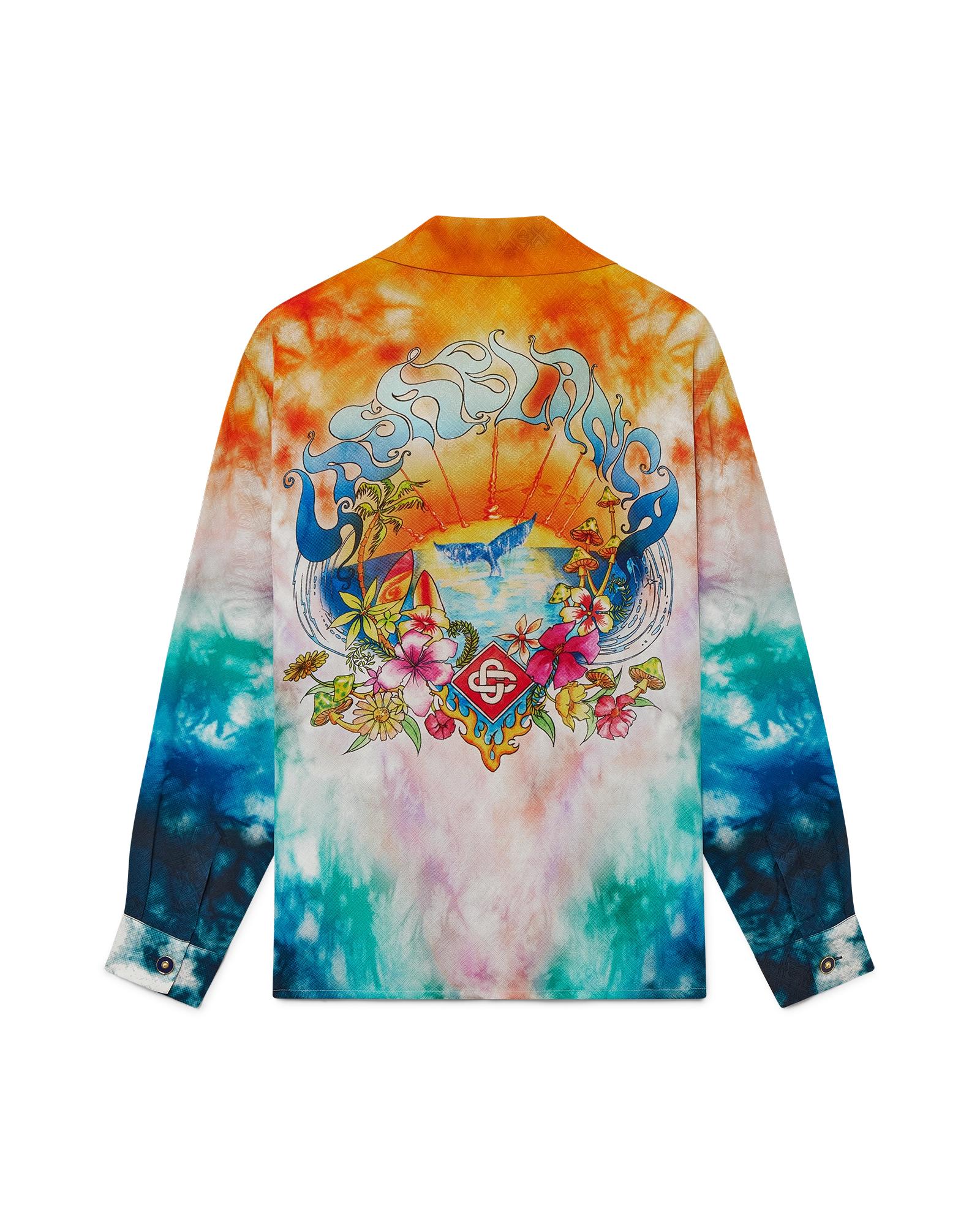Surf Trip Long Sleeve Long Sleeve Silk Shirt by CASABLANCA