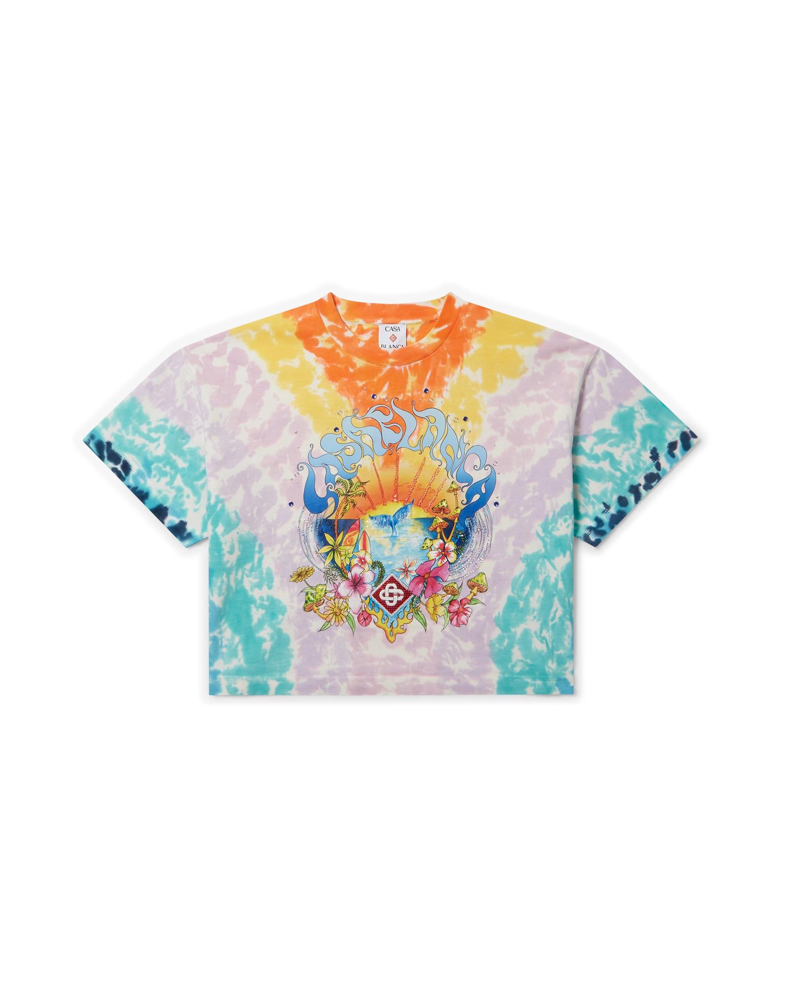 Surf Trip Tie Dye Short Sleeve T-Shirt by CASABLANCA