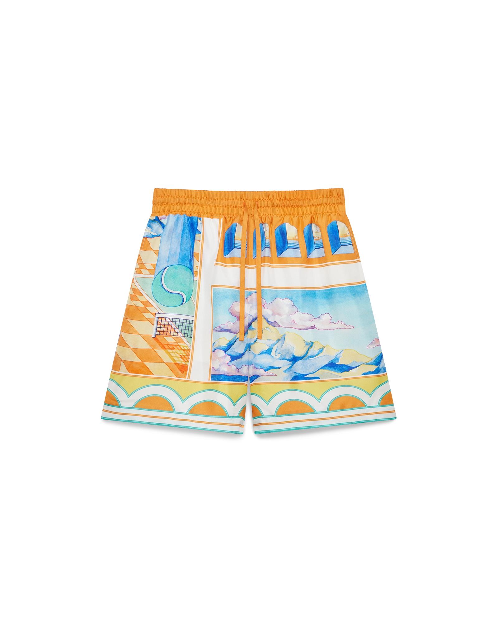 Surreal Pool Silk Shorts by CASABLANCA