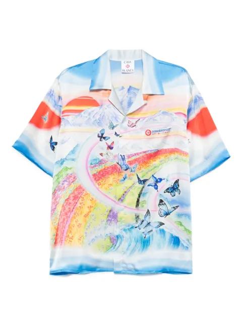 Teacher butterfly landscape shirt by CASABLANCA