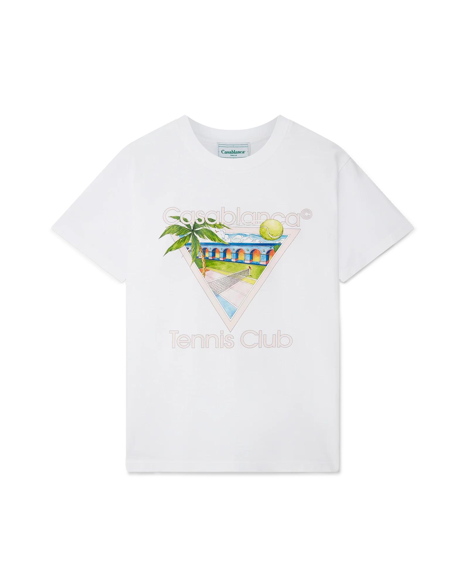 Tennis Club Icon Short Sleeve T-Shirt by CASABLANCA