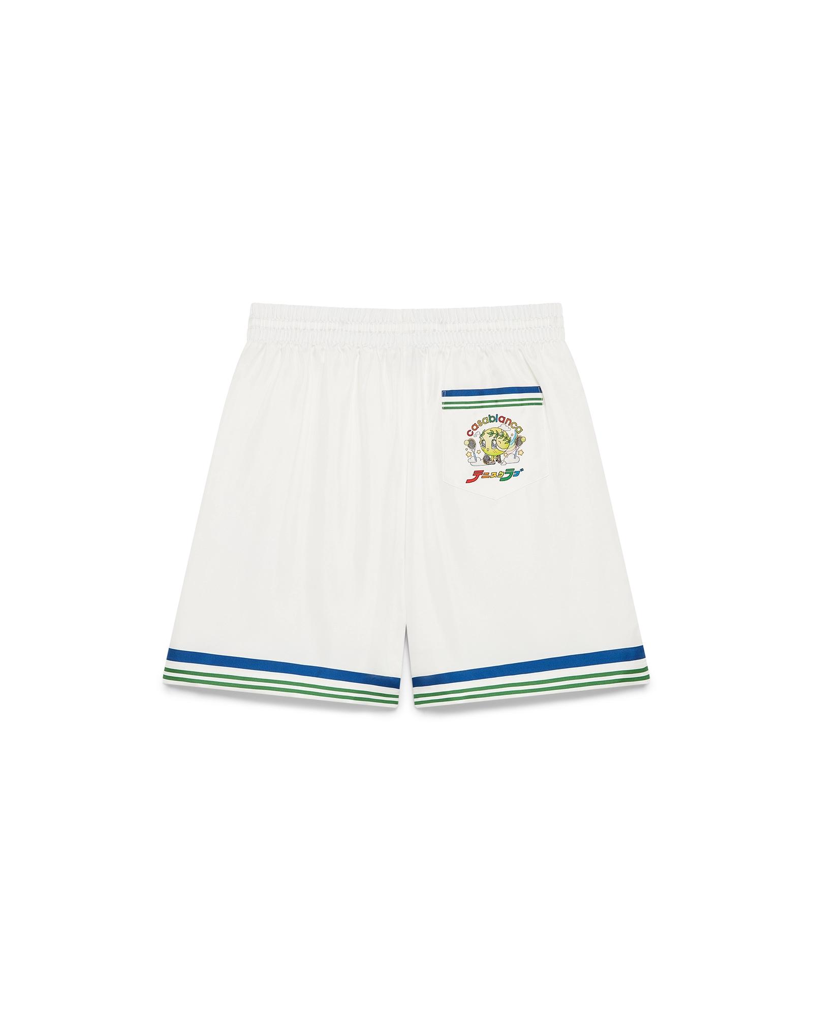 Tennis Club Icon Silk Twill Shorts by CASABLANCA