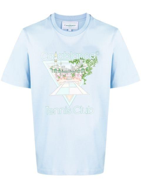 Tennis Club Icon cotton T-shirt by CASABLANCA