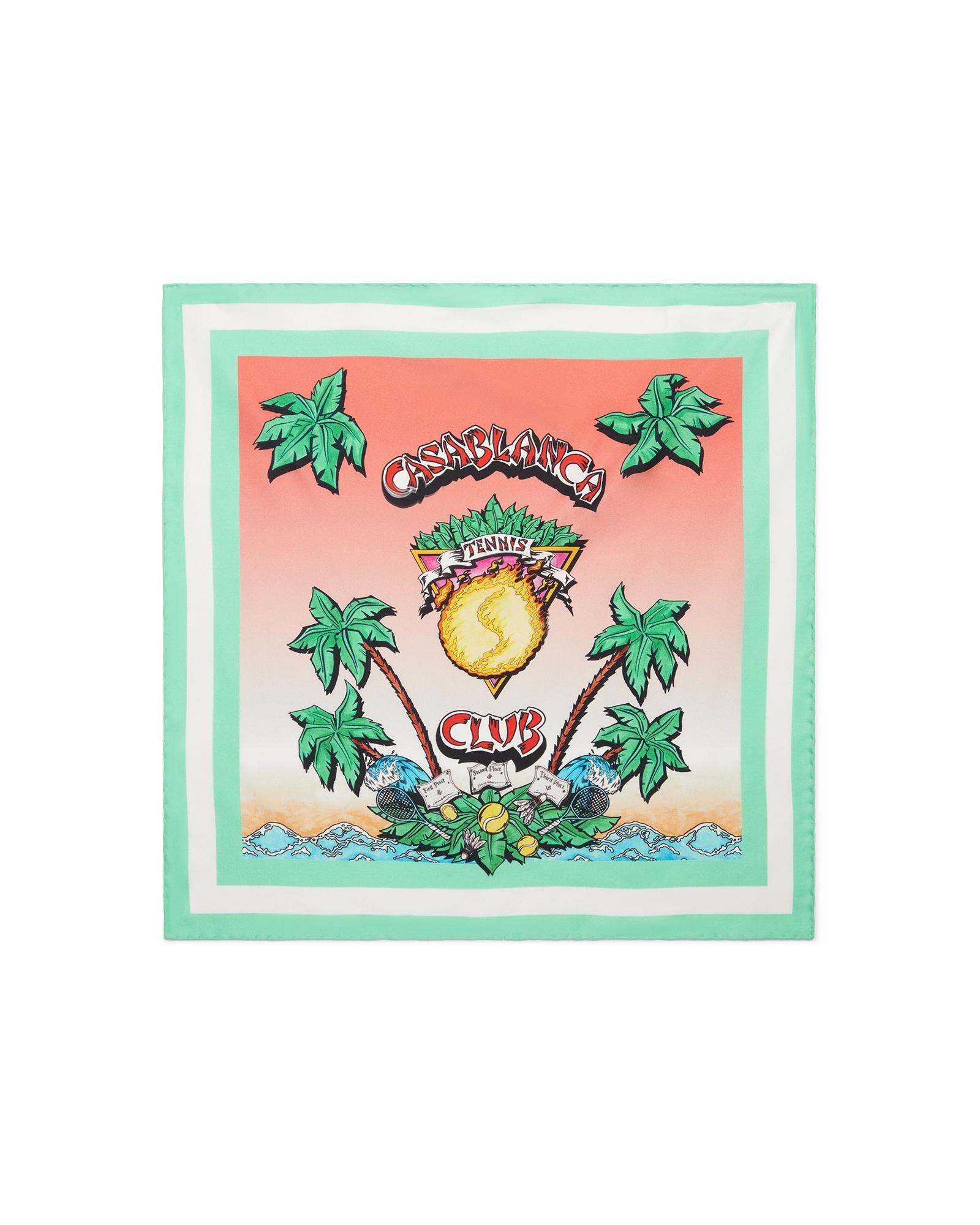 Tennis Club Medium Silk Scarf by CASABLANCA