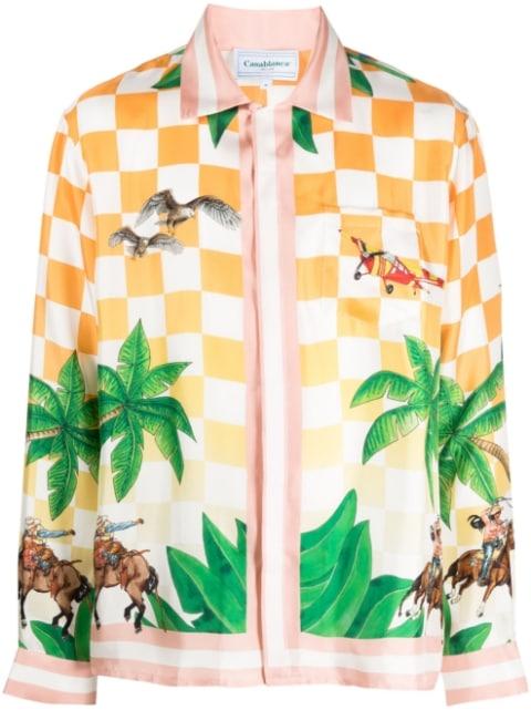Tennis Club silk shirt by CASABLANCA