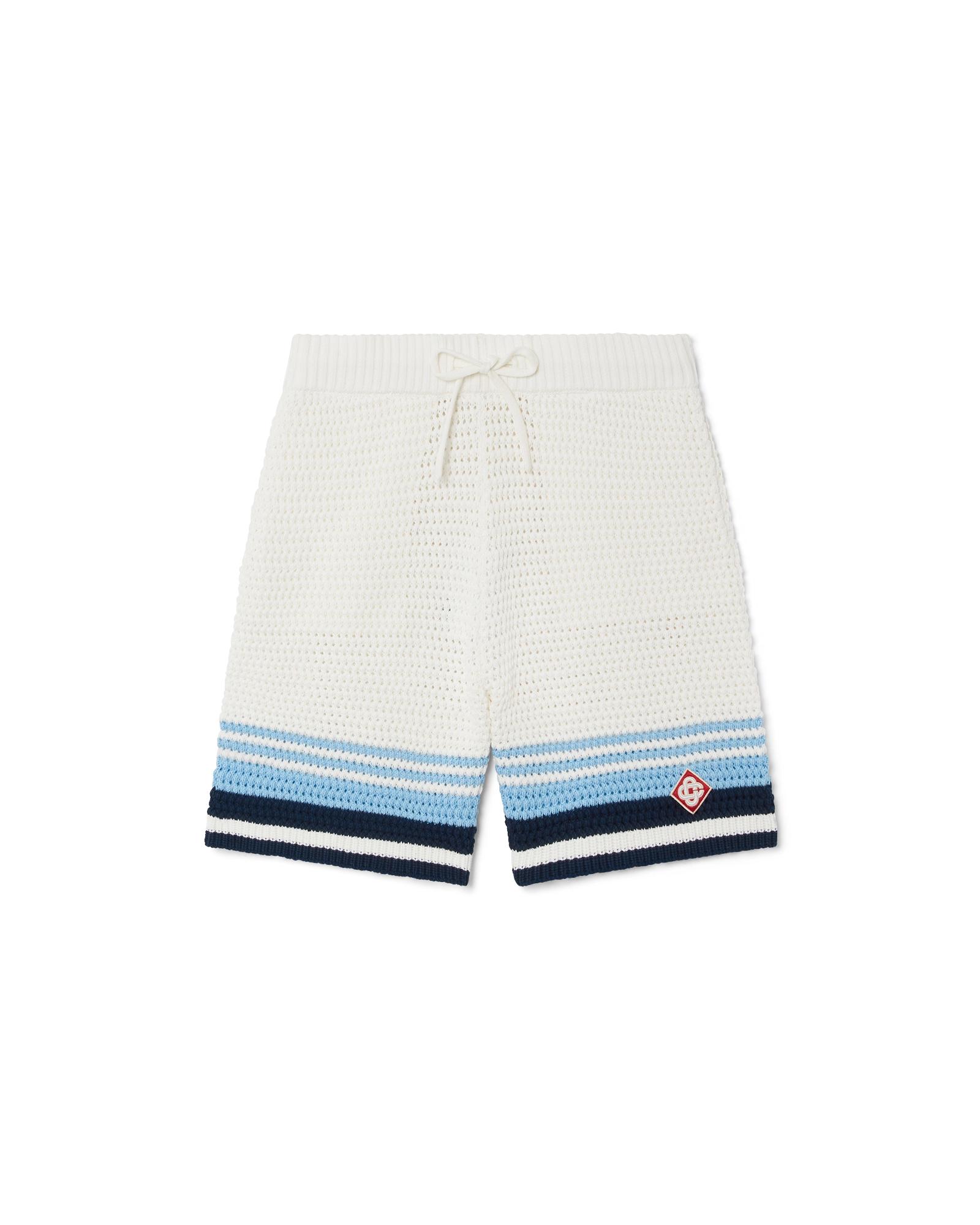Tennis Cotton Crochet Shorts by CASABLANCA