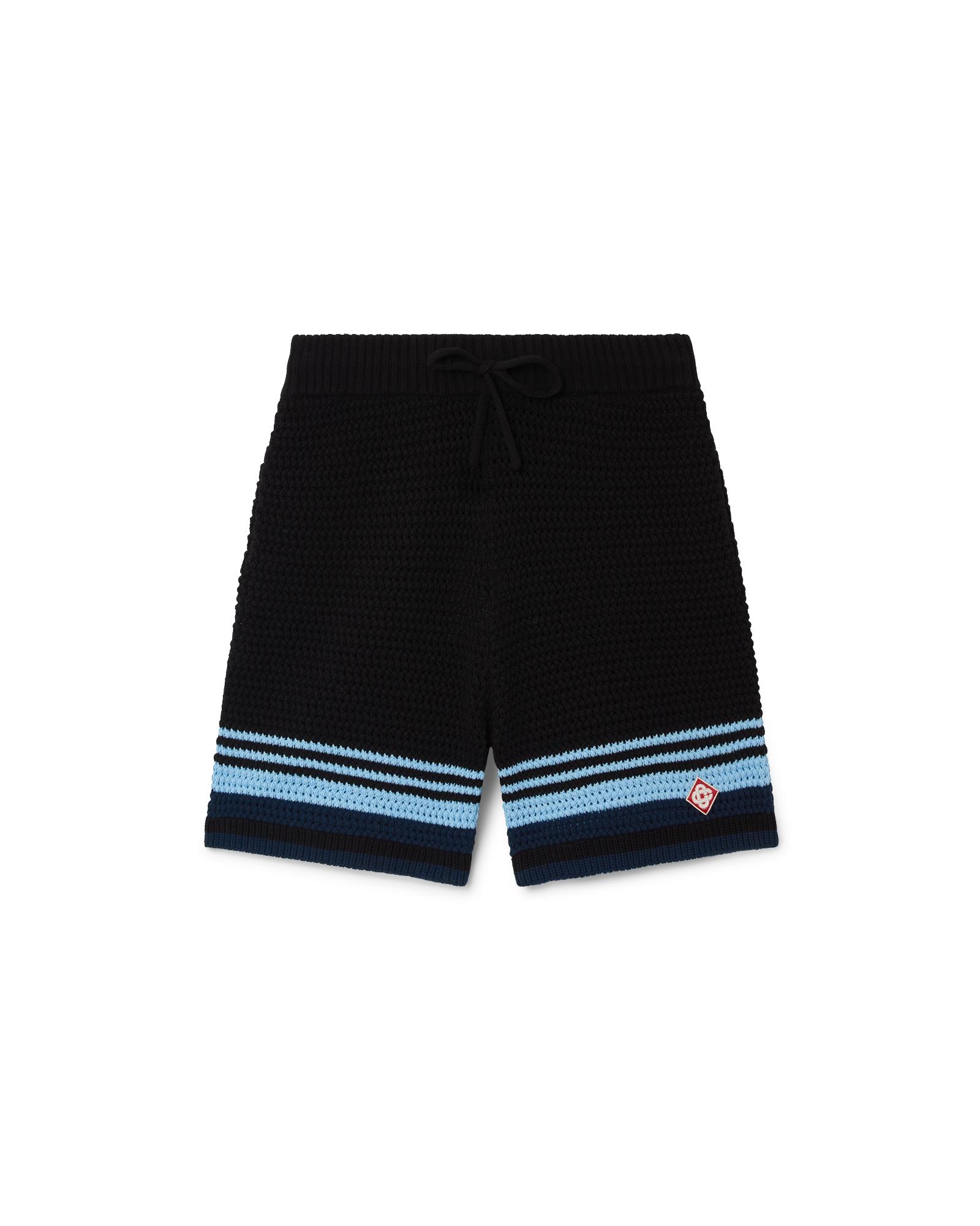 Tennis Cotton Crochet Shorts by CASABLANCA