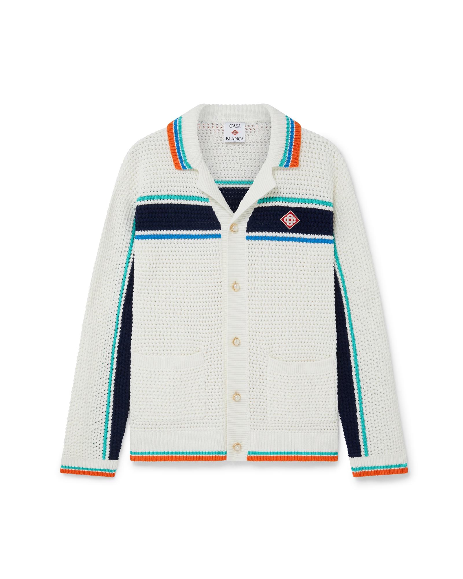 Tennis Crochet Shacket by CASABLANCA